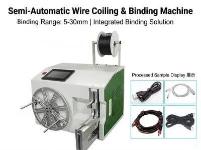 Máquina Automática de Rebobinado y Atado de Cables WPM-212A