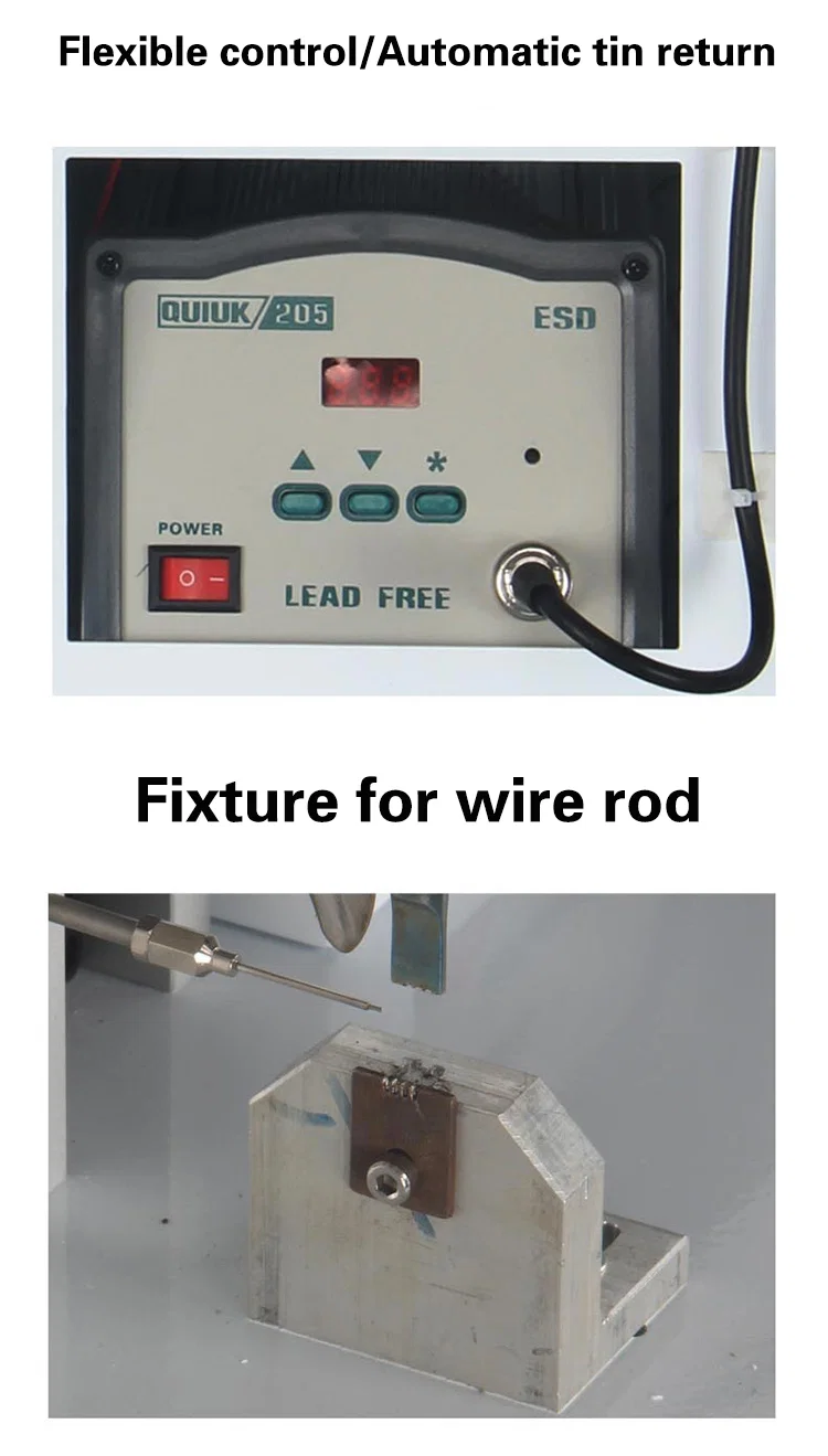 Máquina de soldar conector de microinterruptor de pie multifunción, máquina de soldadura de estaño pcb / led / robot, máquina de soldadura de terminal Mirco tipo USB