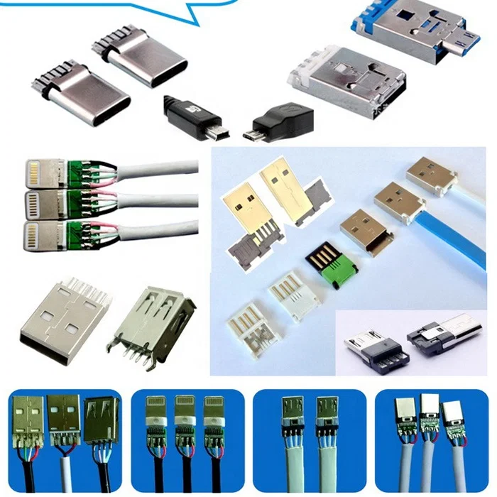 Máquina de soldar cables eléctricos semiautomática con conector USB, máquina para fabricar alambre USB, máquina de soldadura TinPcb / led / robot