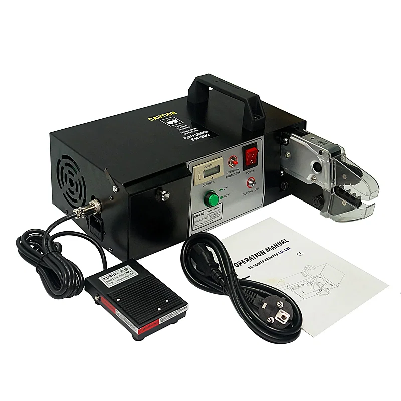 Herramientas de engarzado Variedad de terminales equipados con máquina prensadora de terminales de tipo eléctrico EM-6B1 EM-6B2, engarzado de terminales, terminal de engarzado de cables, máquina prensadora