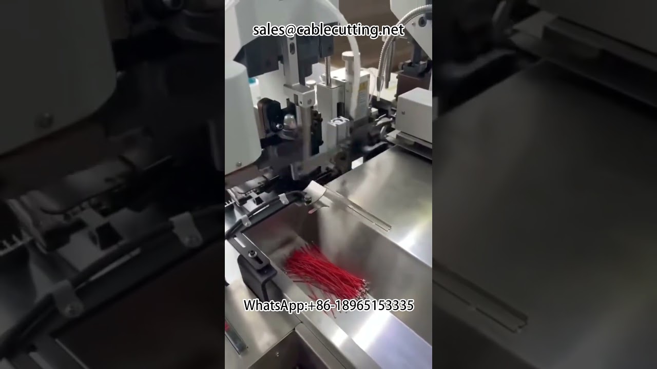 Máquina Crimpadora de Doble Cabezal Autoservicio Completo - Pelado y Terminación Automática