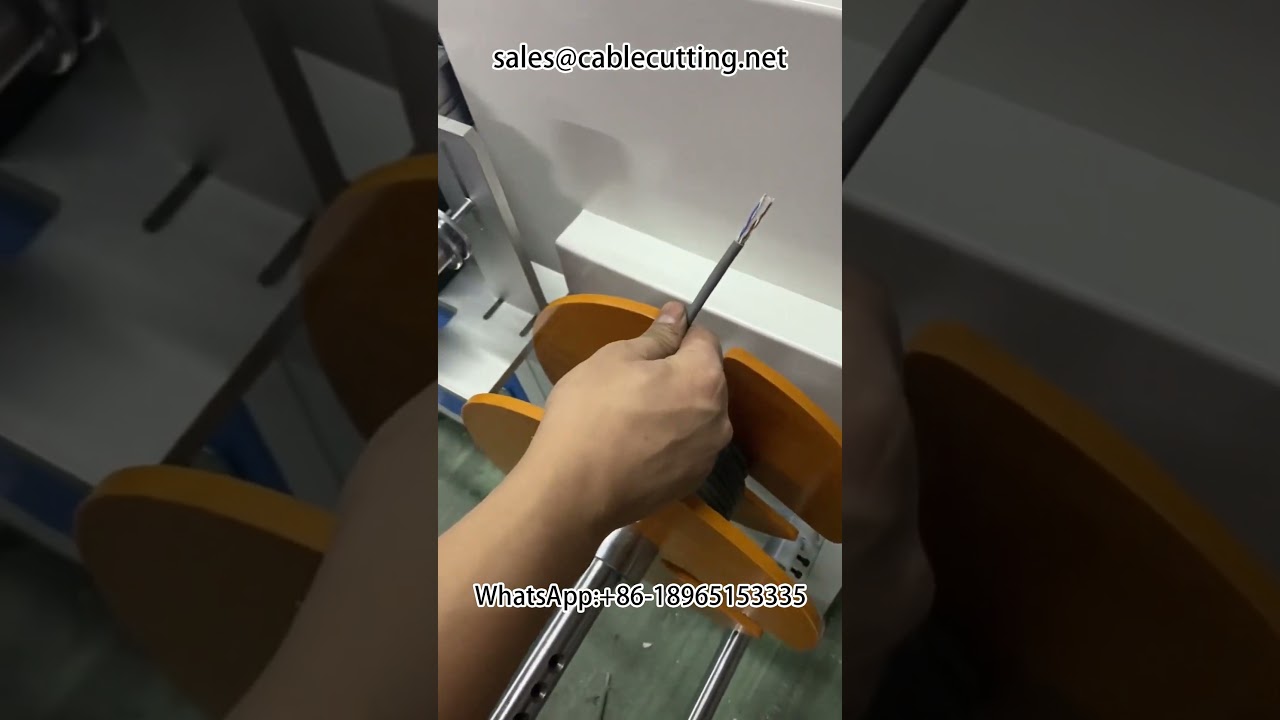 Máquina pelacables de red frontal y trasera, conteo automático de metros, clasificación y corte para cables #HDMI