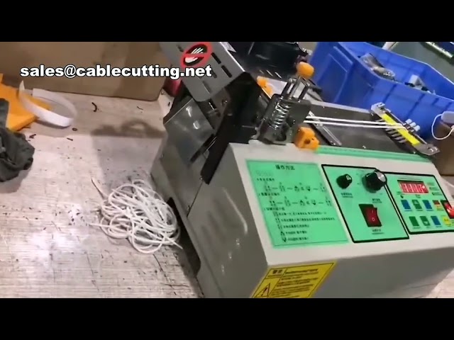 Máquina Cortadora de Cintas Elásticas para Mascarillas, Cortador de Bandas Elásticas de Alta Velocidad
