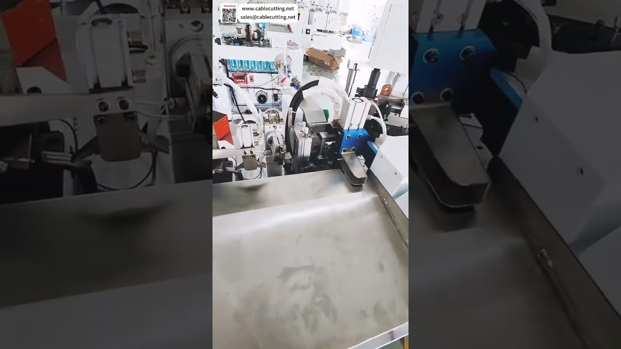 Máquina Automática de Crimpado de Terminales para Arneses de Cable de Nailon Trenzado de Alta Temperatura