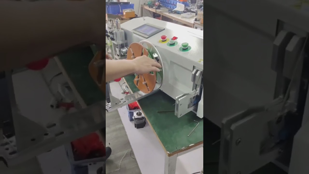 Máquina Automática de Conteo, Travesía, Corte, Bobinado y Atado de Cables Eléctricos y Alambres | #máquina #fábrica