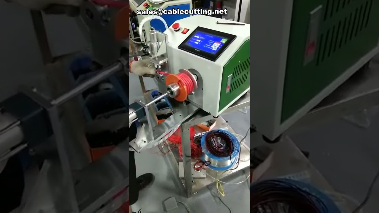 Máquina bobinadora con contador de metros – Enrollado y medición precisa de cables