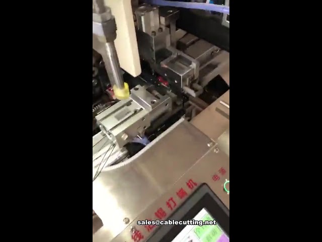 Máquina crimpadora automática para terminales de 5 cables | Equipo industrial de precisión