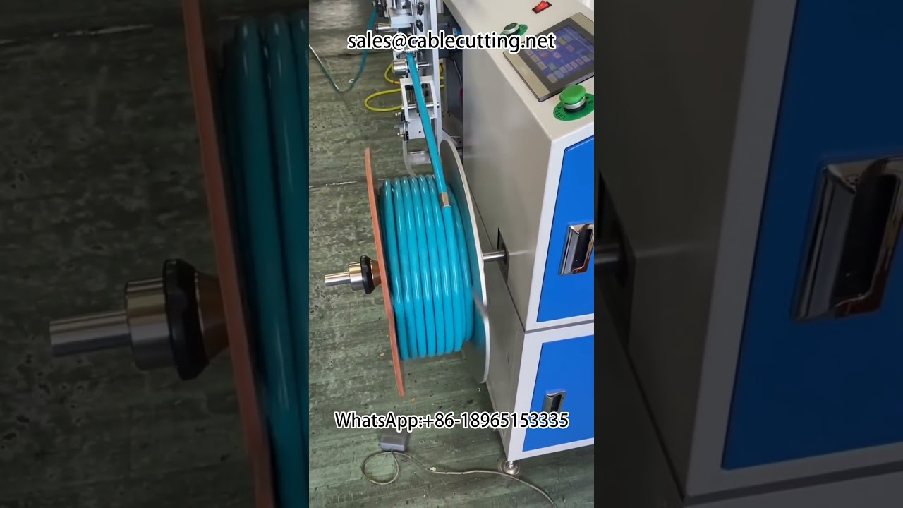 Máquina automática de conteo, clasificación, corte y bobinado de metros | Bobinadora de tubos