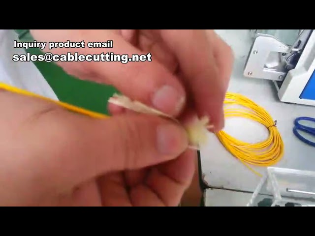 Máquina peladora de cable coaxial, fabricadora y peladora de micro coaxial de alta precisión