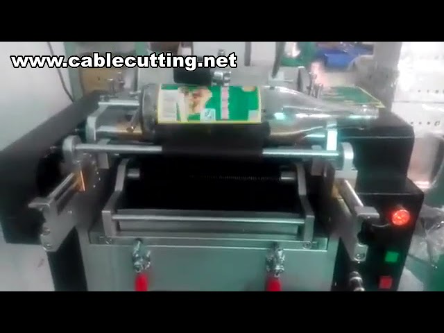 Etiquetadora Manual con Pegamento Húmedo para Botellas y Tarros Redondos