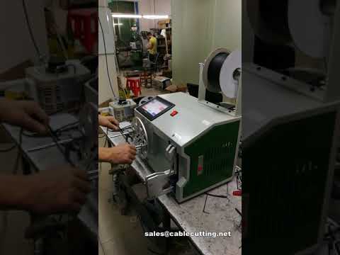 Máquina automática para torcer y atar cables de alimentación