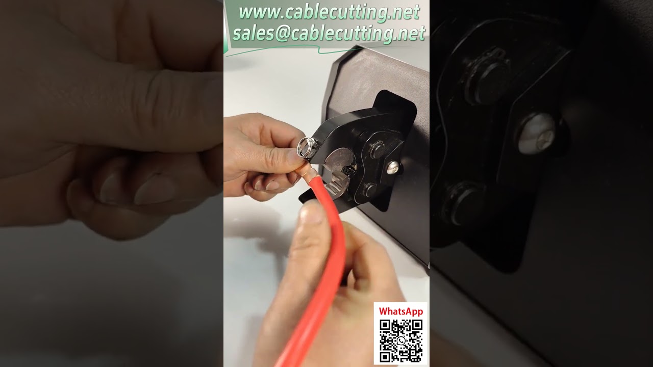 Máquina de crimpado neumática | Solución personalizada para terminales de 150A y cables finos #SoportePersonalizado