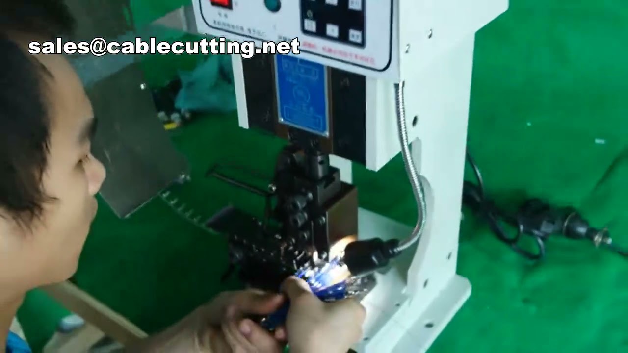 Máquina Crimpadora de Terminales Eléctrica Silenciosa | Crimpadora de Cables Eficiente