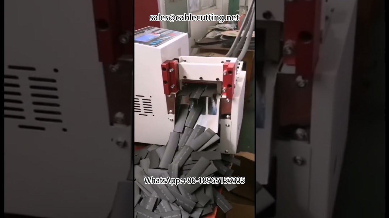 Automatización de procesamiento de arneses de cables - Máquina pelacables y cortadora de tubo termocontraíble