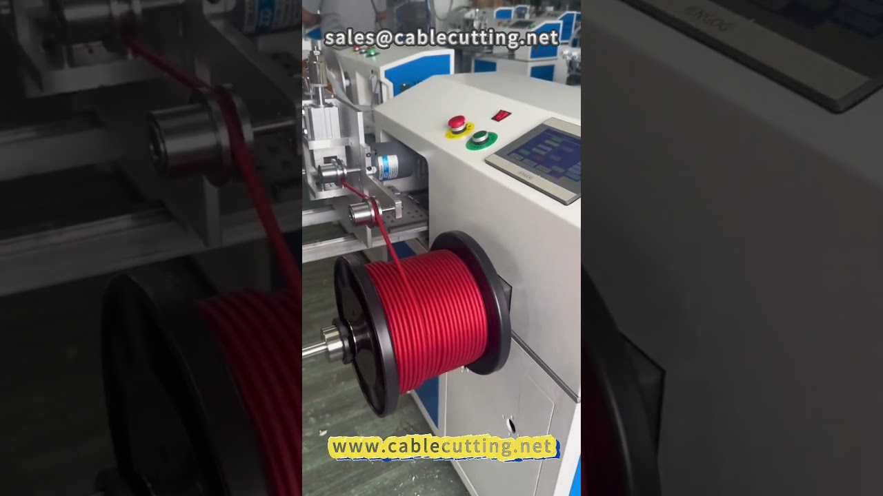 Máquina 42: Automática de medición, colocación, corte y bobinado de cables | Procesamiento de alambre | Audio