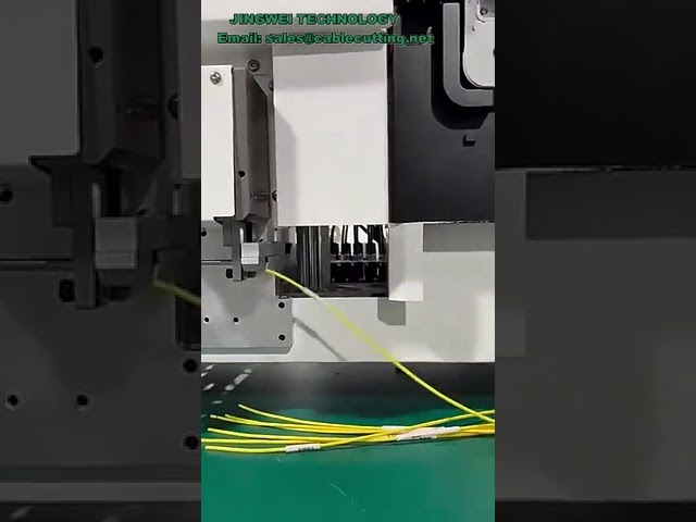 Máquina totalmente automática para insertar tubos de código numérico en cables - Cortadora, peladora, crimpadora y marcadora