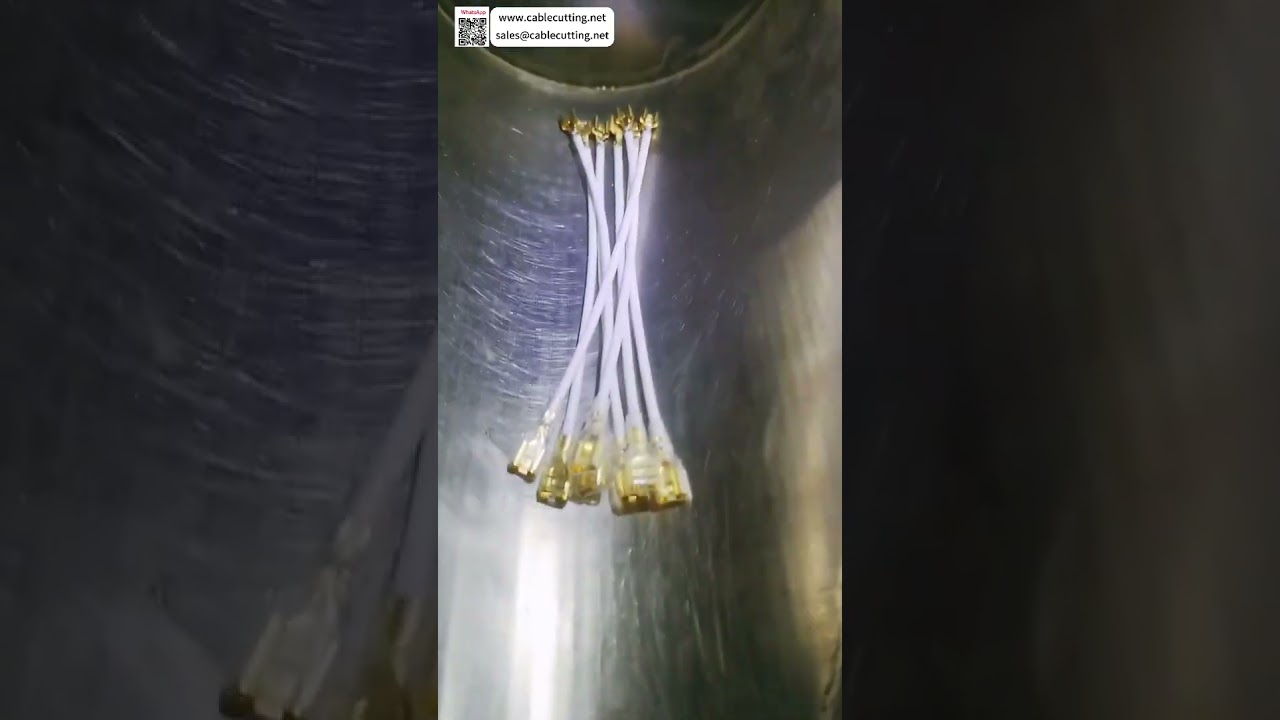 Crimpadora Automática de Terminales con Inserción de Carcasa Transparente para Arneses de Electrodomésticos