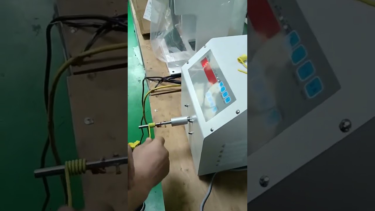 Máquina bobinadora personalizada bobinando alambre duro - Demostración real en fábrica #fábrica #maquinaria