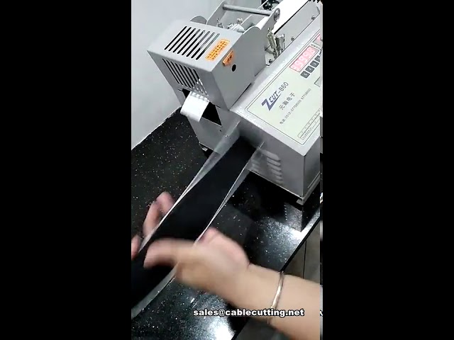 Máquina automática para cortar cinta velcro y velcro adhesivo | Cortadora industrial de precisión