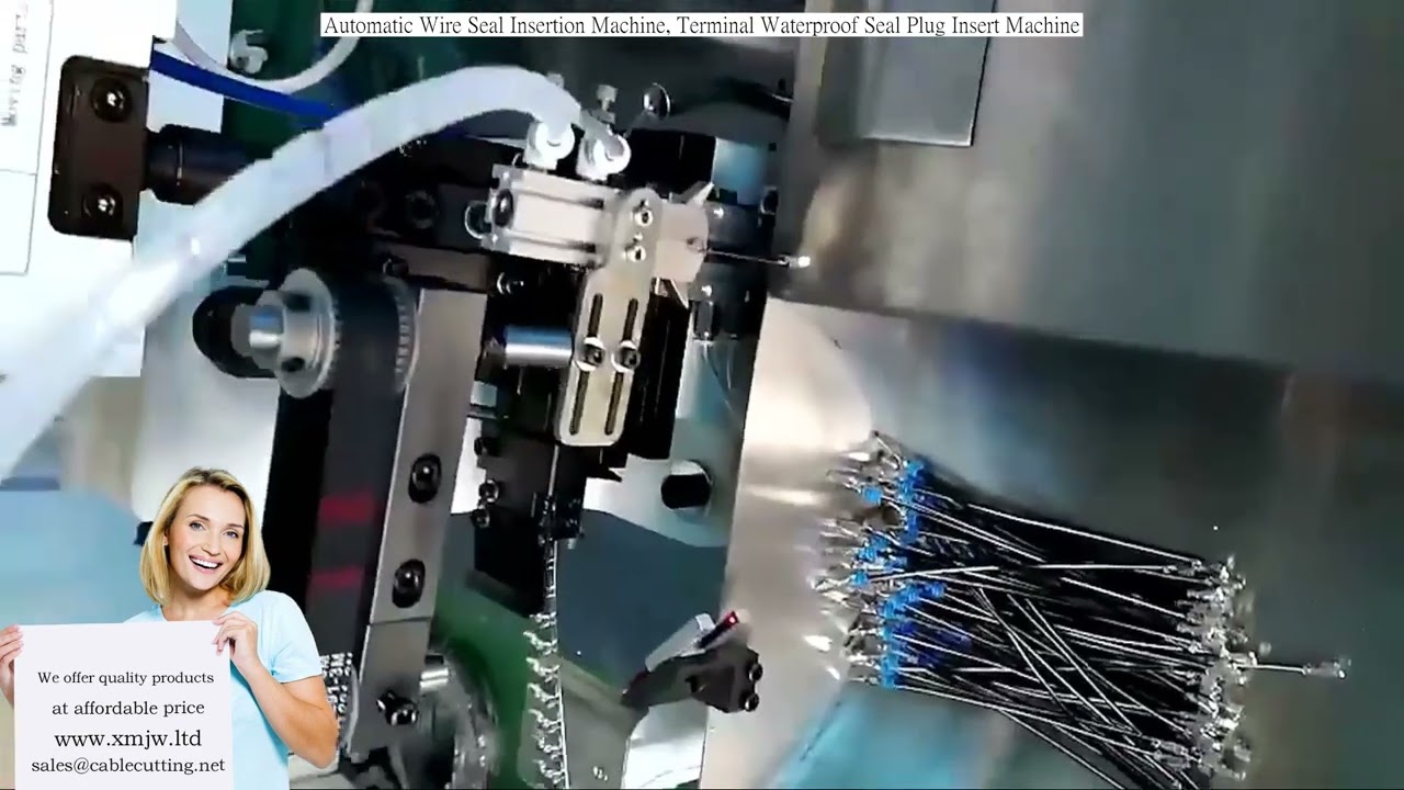 Máquina Automática de Inserción de Sellos para Cables, Insertadora de Tapones de Sellado Hermético para Terminales