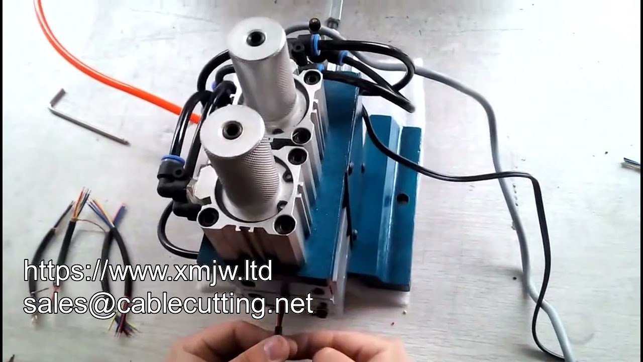 Máquina Peladora de Cables Neumática Vertical 4F - Alta Precisión y Eficiencia