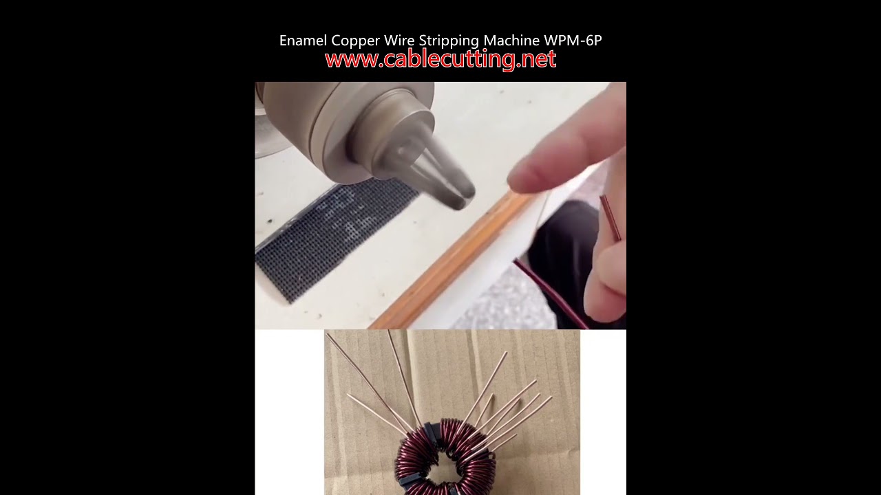 Máquina Peladora de Alambre de Cobre Esmaltado WPM-6P | Automática y de Alta Precisión