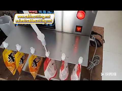 Máquina de llenado cuantitativo eléctrica para bebidas lácteas frescas en bolsas doypack