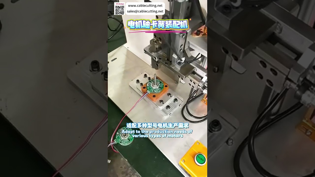 Máquina de ensamblaje de clip de retención para eje de motor de alta precisión y fabricación personalizada - Equipo automatizado de primer nivel