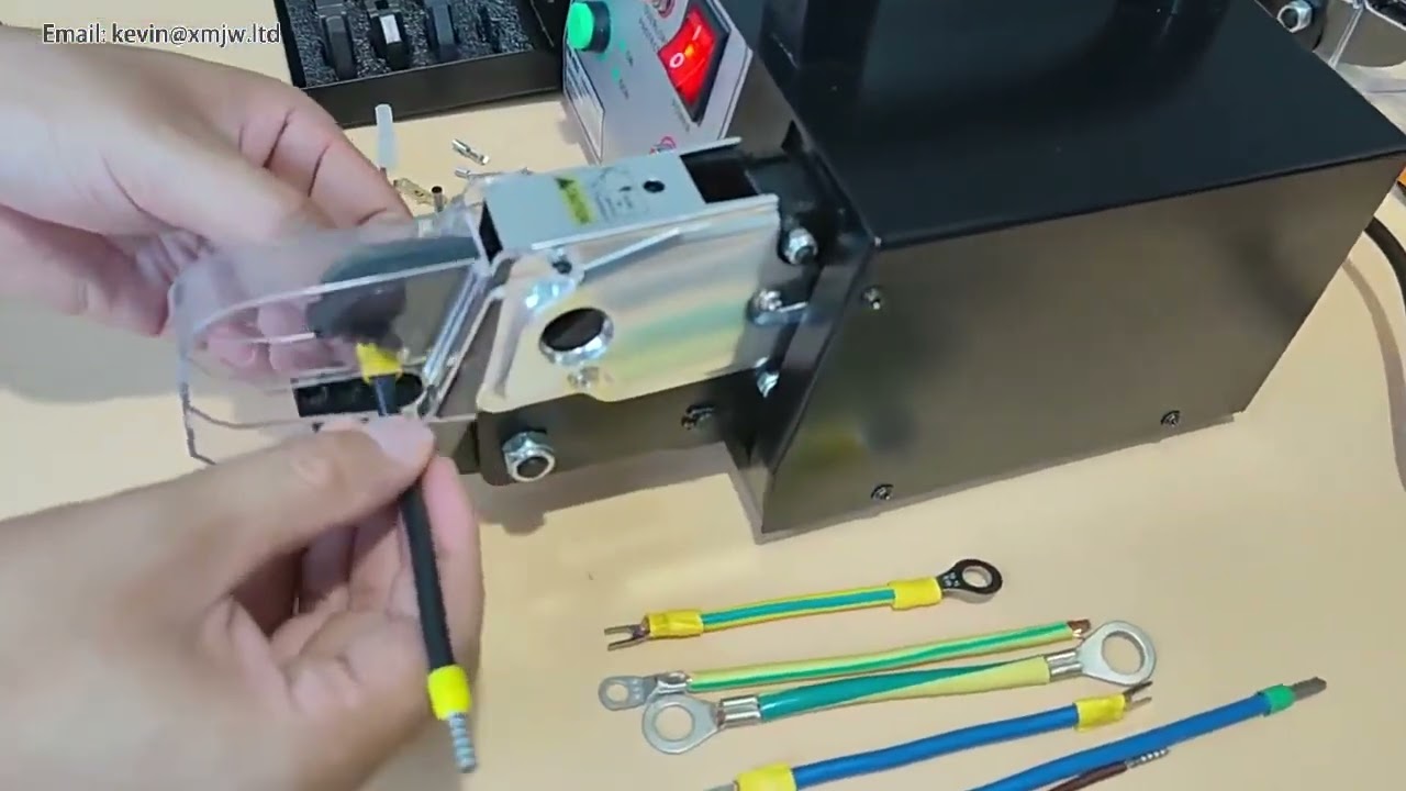 Máquina Crimpadora de Terminales Eléctricos 0.25-16mm² | Herramienta de Crimpado para Cables y Conectores