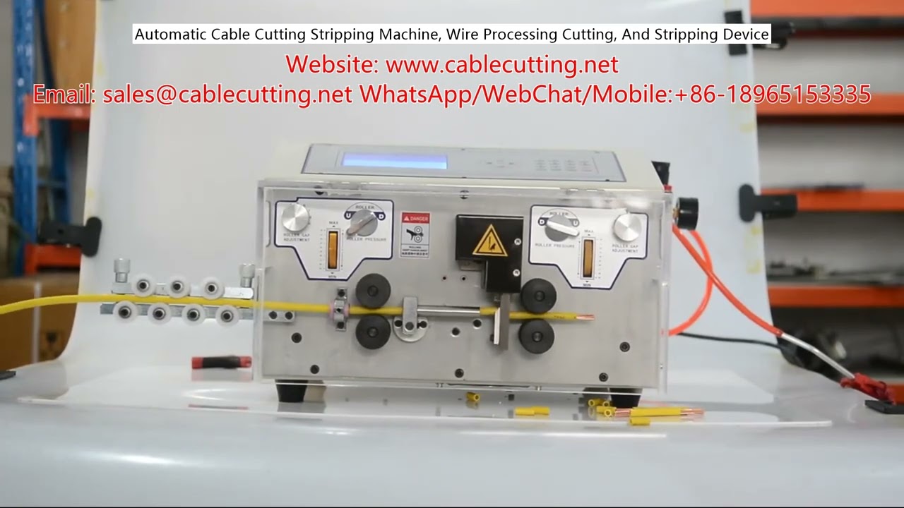Máquina Automática de Corte y Pelado de Cables - Procesamiento Eficiente de Alambres
